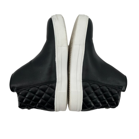 kidpik Black Zip Up High Top Sneakers Size 4 Girl's - Picture 4 of 9